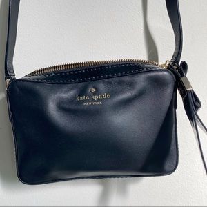 Kate Spade Small Black Leather Crossbody Purse